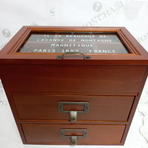 VINTAGE WOOD JEWELLERY BOX DRAWER