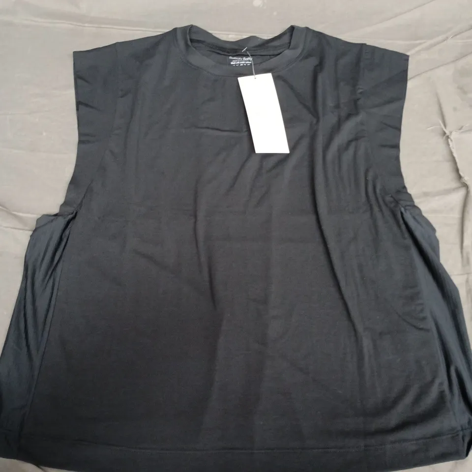 SWEATY BETTY LONDON BLACK BREATHE EASY BOXY T-SHIRT SB9084 – WOMEN'S, SIZE L