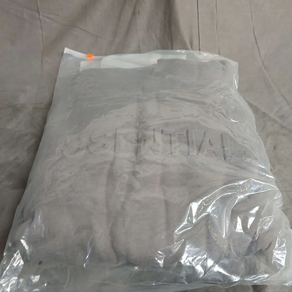 ESSENTIALS GREY HOODIE SIZE M