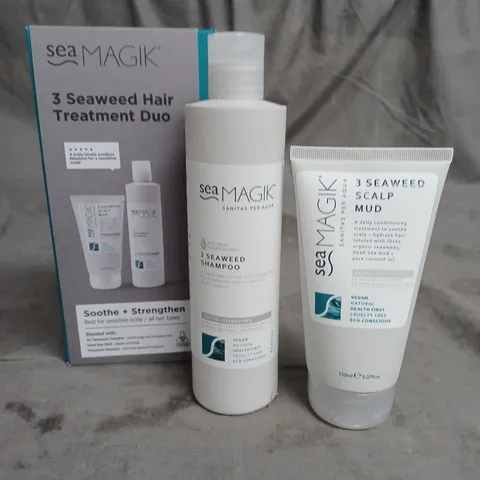SEA MAGIK 3 SEAWEED HAIR TREATMENT DUO SHAMPOO 300ML AND SCALP MUD 150ML