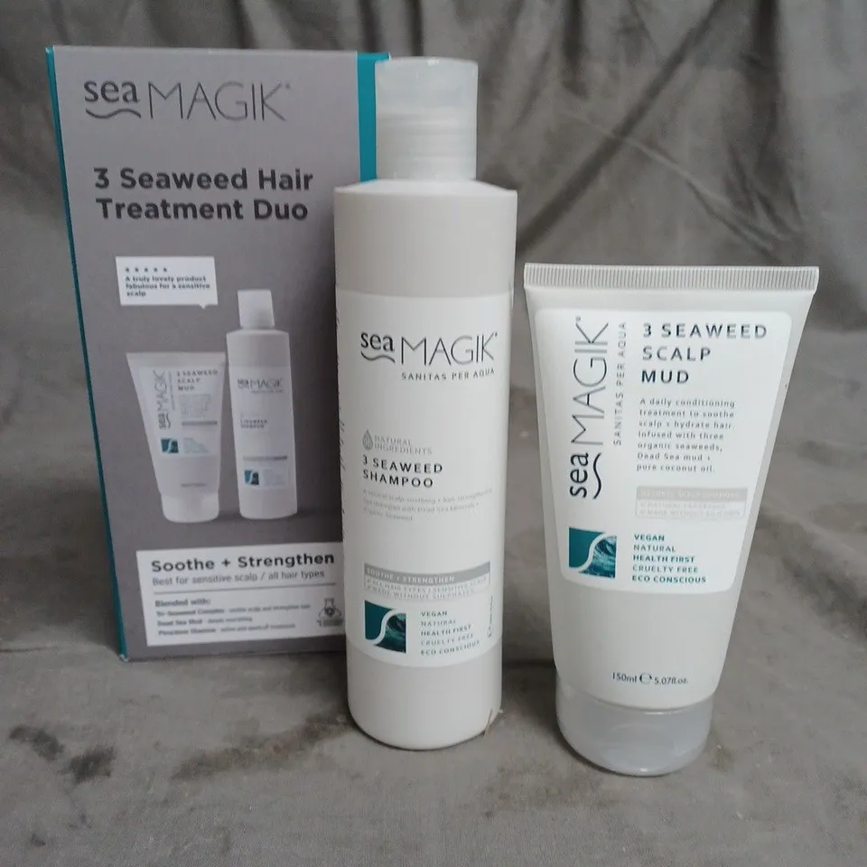 SEA MAGIK 3 SEAWEED HAIR TREATMENT DUO SHAMPOO 300ML AND SCALP MUD 150ML
