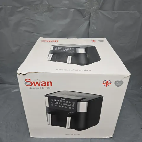 BOXED SWAN 7.6L DUAL AIR FRYER