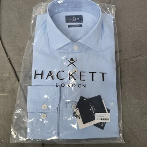 BAGGED HACKET 502 OXFORD BLUE SHIRT - LARGE