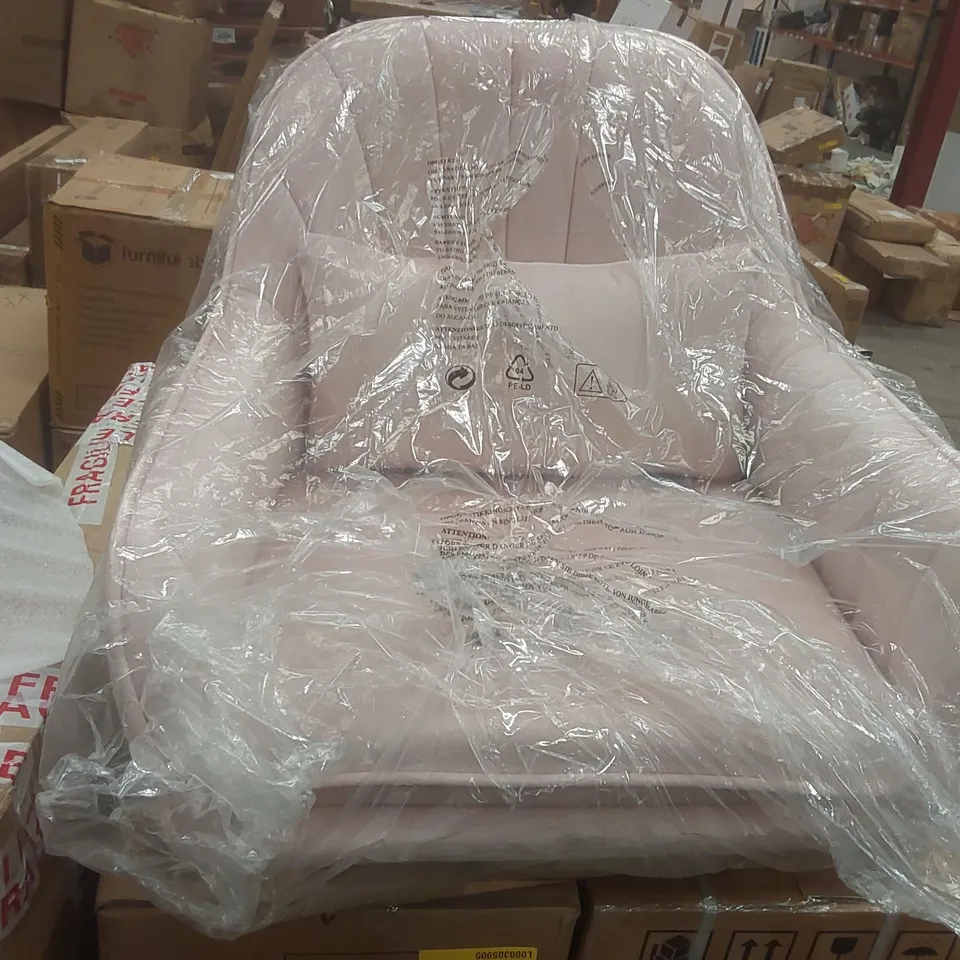 BOXED HOME OFFICE PINK VELVET DESK CHAIR 