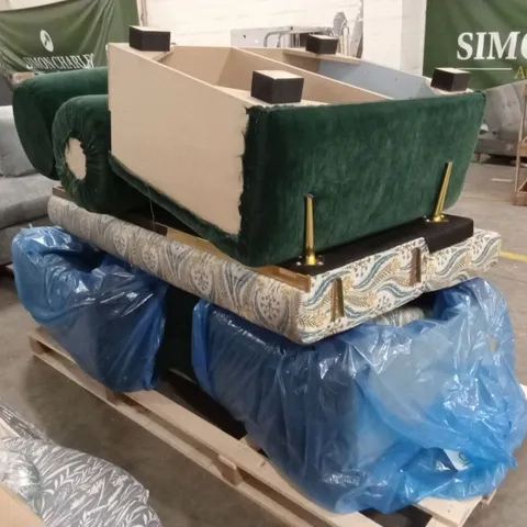 PALLET TO INCLUDE A DAMAGED SOFA AND SOFA BED