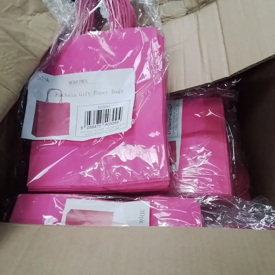 PALLET CONTAINING LARGE QUANTITY OF TISSUE PAPER -MIXED COLOURS, AND PAPER GIFT BAGS