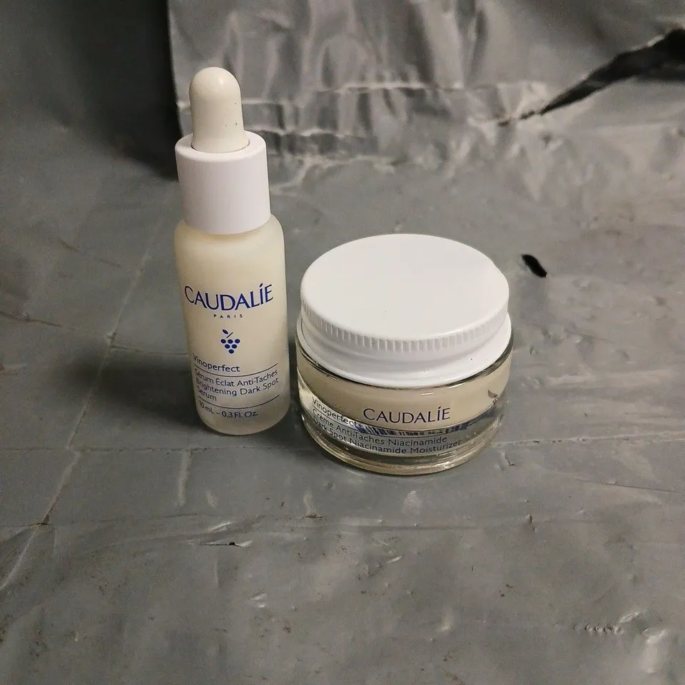 CAUDALIE X2 ASSORTED SKINCARE PRODUCTS TO INCLUDE BRIGHTENING DARK SPOT SERUM & DARK SPOT NIACINAMIDE MOISTURISER