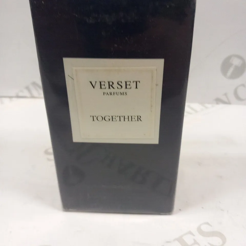 BOXED AND SEALED VERSET PARFUMS TOGETHER EAU DE PARFUM 100ML