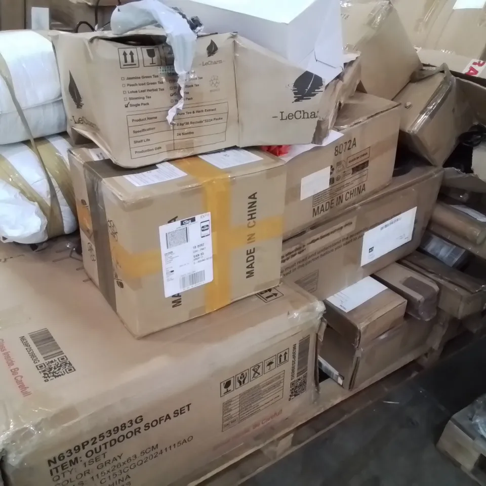 PALLET CONTAINING VARIOUS ASSORTED HOUSEHOLD CUSTOMER RETURNS 