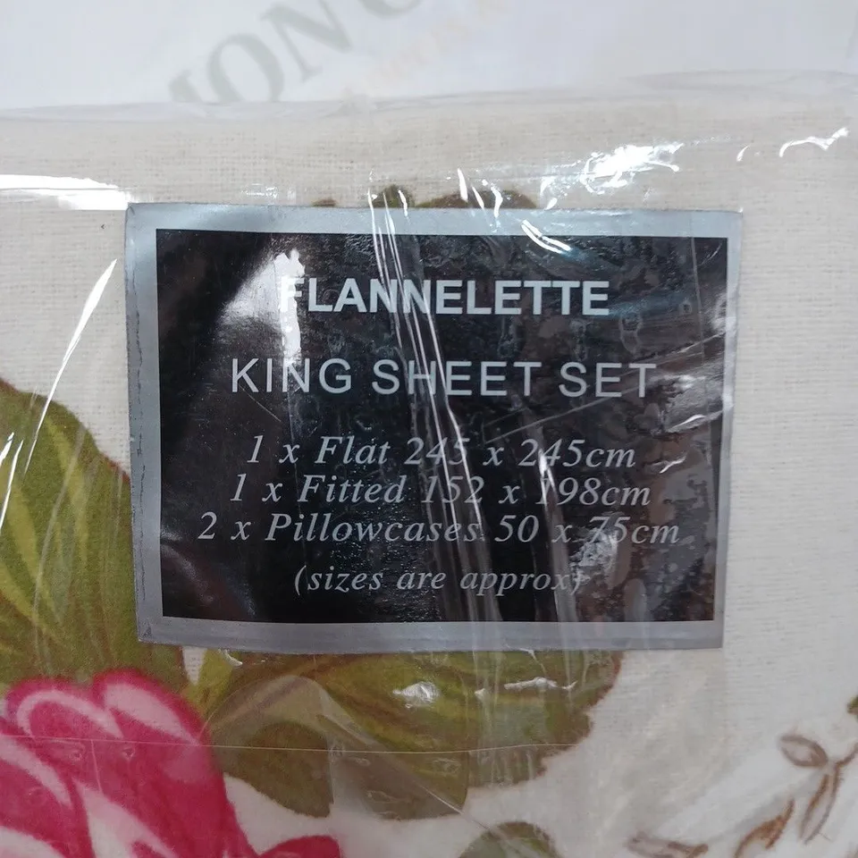 NIGHTZONE 100% BRUSHED COTTON FLANNELTTE BEDDING SET