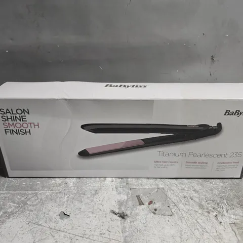 BOXED BABYLISS TITANIUM PEARLESCENT 235