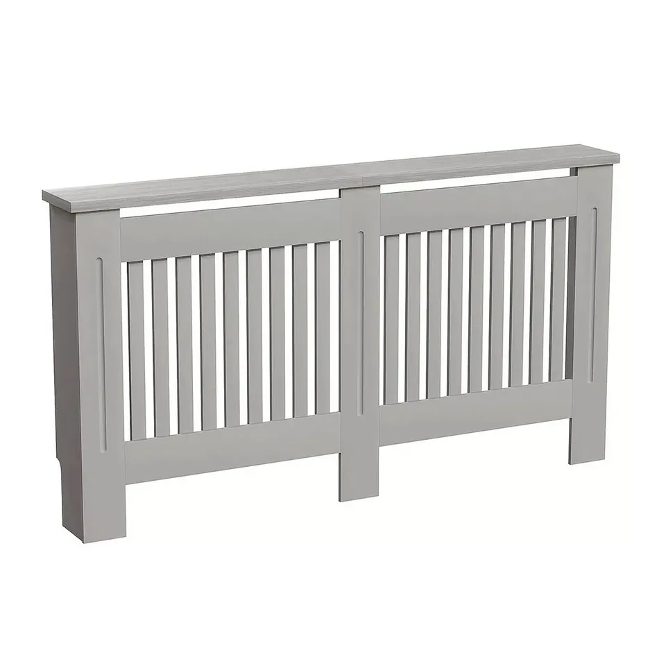 BOXED NEO MEDIUM GREY DECORATIVE WOODEN RADIATOR COVER (1 BOX)