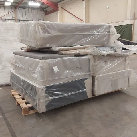PALLET CONTAINING APPROXIMATELY 5 DIVAN BASE PARTS, 3 HEADBOARDS