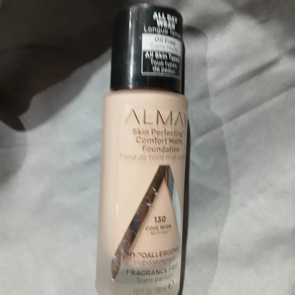 LARGE QUANTITY OF ALMAY SKIN PERFECTING COMFORT MATTE FOUNDATION – SHADE 150 COOL NUDE (FRAGRANCE FREE)
