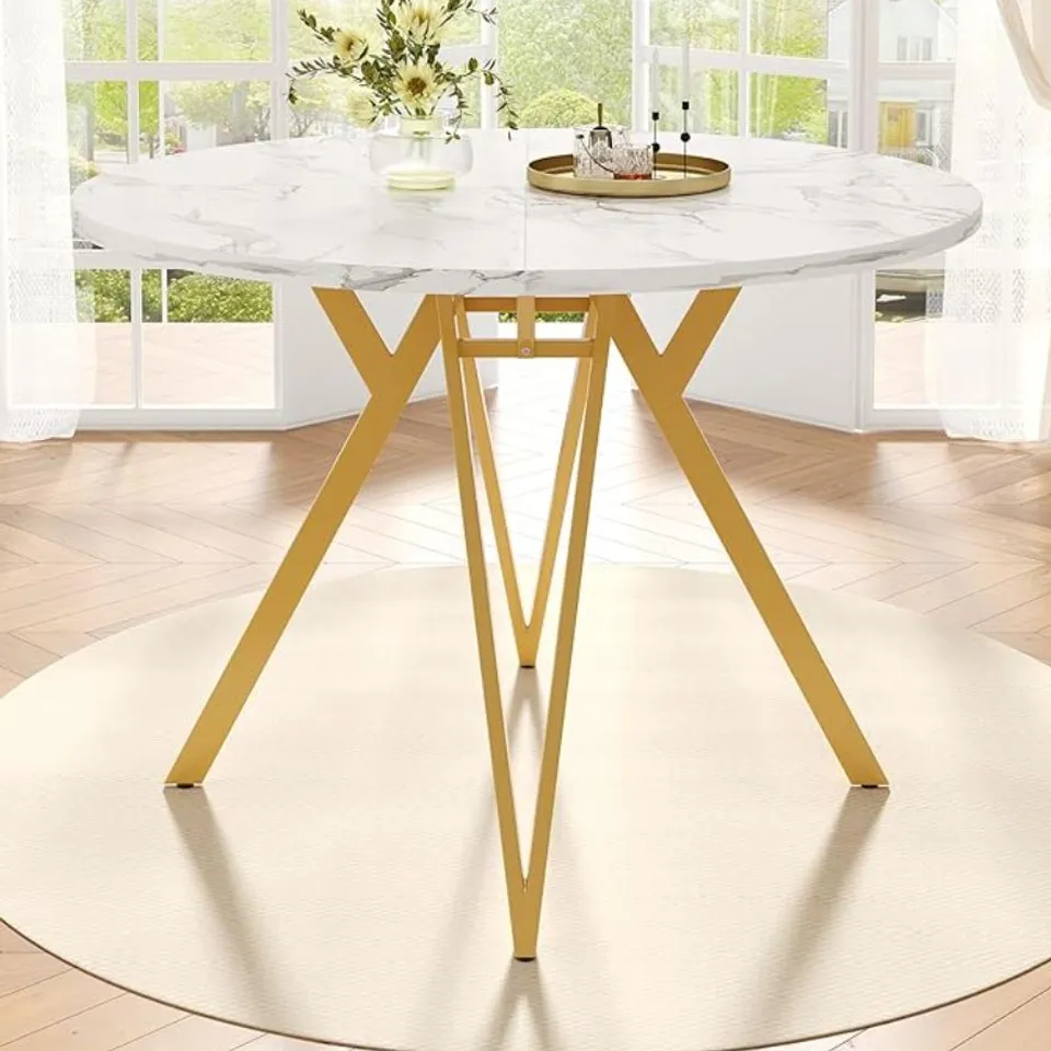 BOXED ROUND DINING TABLE