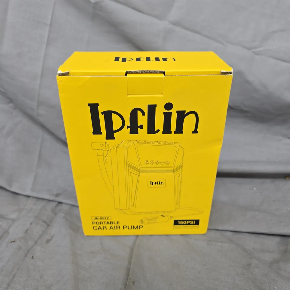 IPFLIN PORTABLE CAR AIR PUMP – 150 PSI – BOXED
