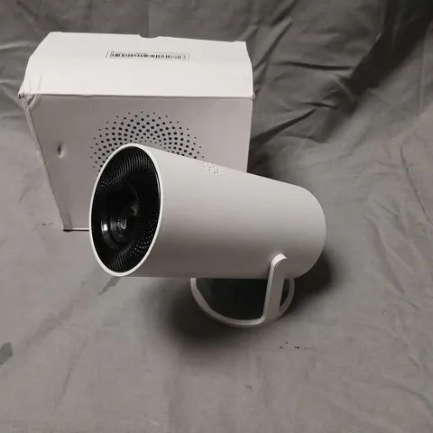 ULTRA LED HIGH DYNAMIC RANGE HY300S PROJECTOR– WHITE CYLINDRICAL DEVICE ON STAND (BOXED)