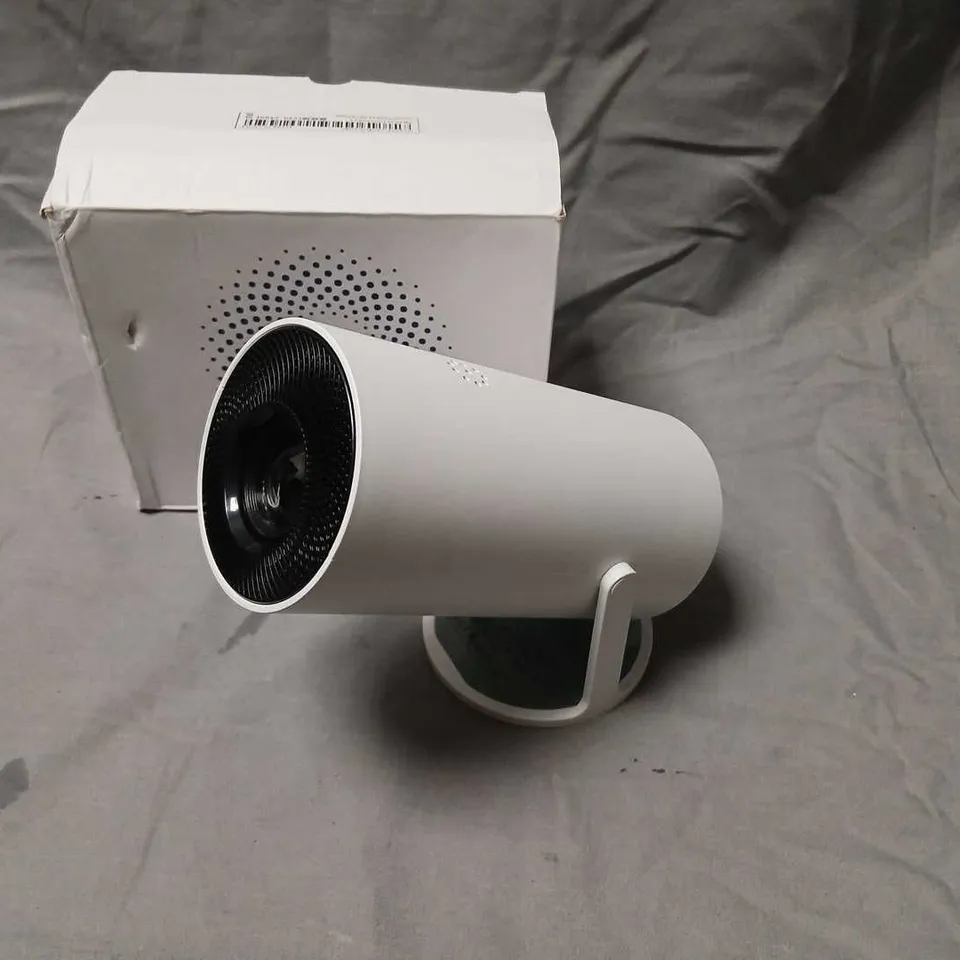 ULTRA LED HIGH DYNAMIC RANGE HY300S PROJECTOR– WHITE CYLINDRICAL DEVICE ON STAND (BOXED)