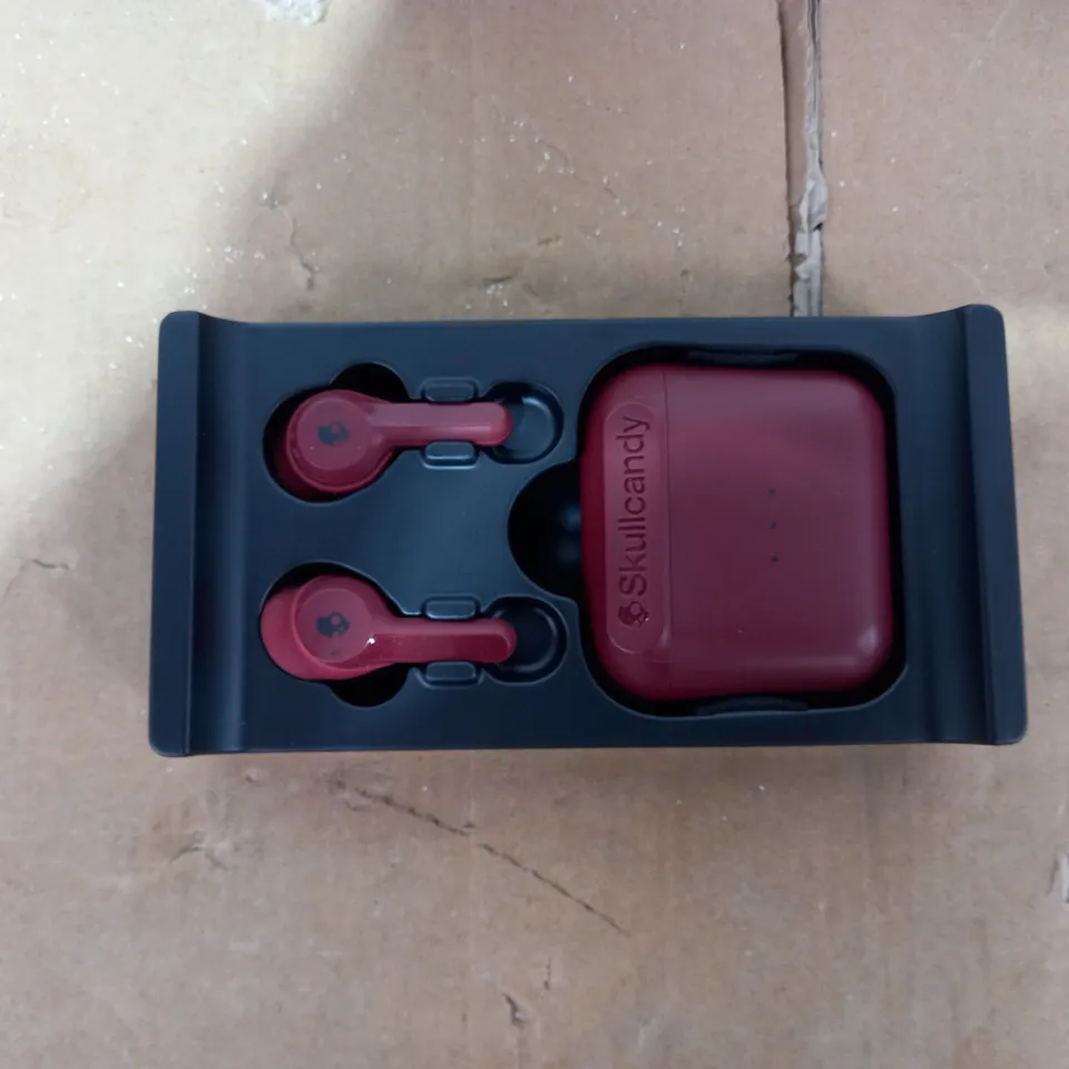 SKULLCANDY INDY TRUE WIRELESS EARBUDS - RED
