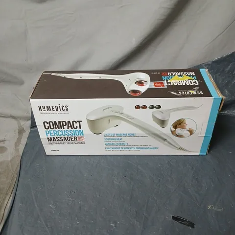 HOMEDICS COMPACT PERCUSSION MASSAGER WITH HEAT BOXED