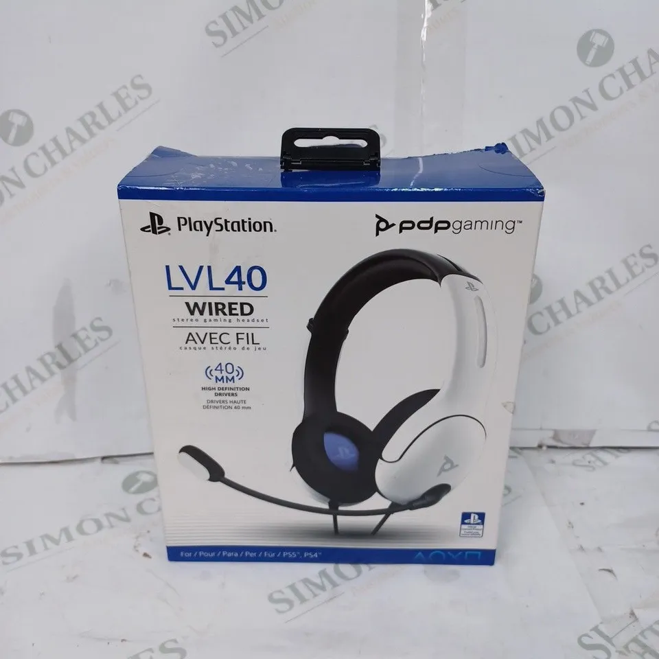 PDP PLAYSTATION LVL 40 WIRED GAMING HEADSET 
