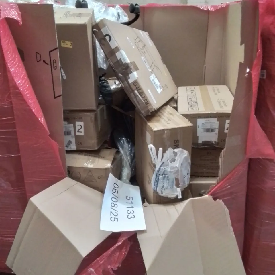 PALLET OF ASSORTED HOUSEHOLD ITEMS AND CONSUMER PRODUCTS TO INCLUDE; KIDS CAR BOOSTER SEATS, AIR COOLERS, CAT LITTER BOX, BABY WALKER ETC