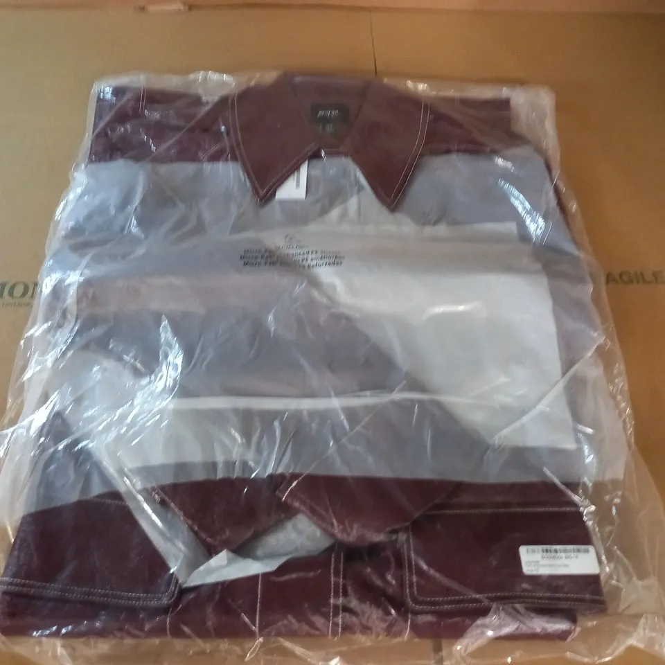 BAGGED NASTY GAL PREMIUM CONTRAST STITCH VINYL TRENCH COAT IN WINE - 10