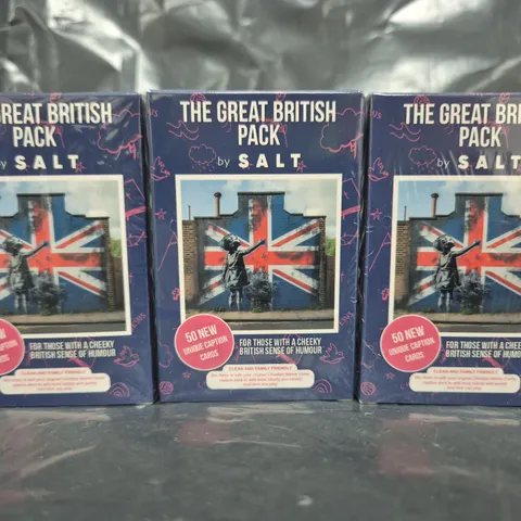BOX OF APPROXIMATELY 50 SEALED GREAT BRITISH PACKS FOR THE CHRISTIAN MEME GAME