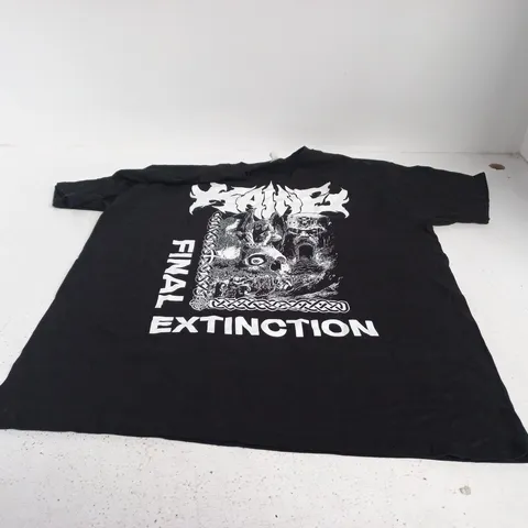 KAINE FINAL EXTINCTION BLACK BAND T SHIRT LARGE