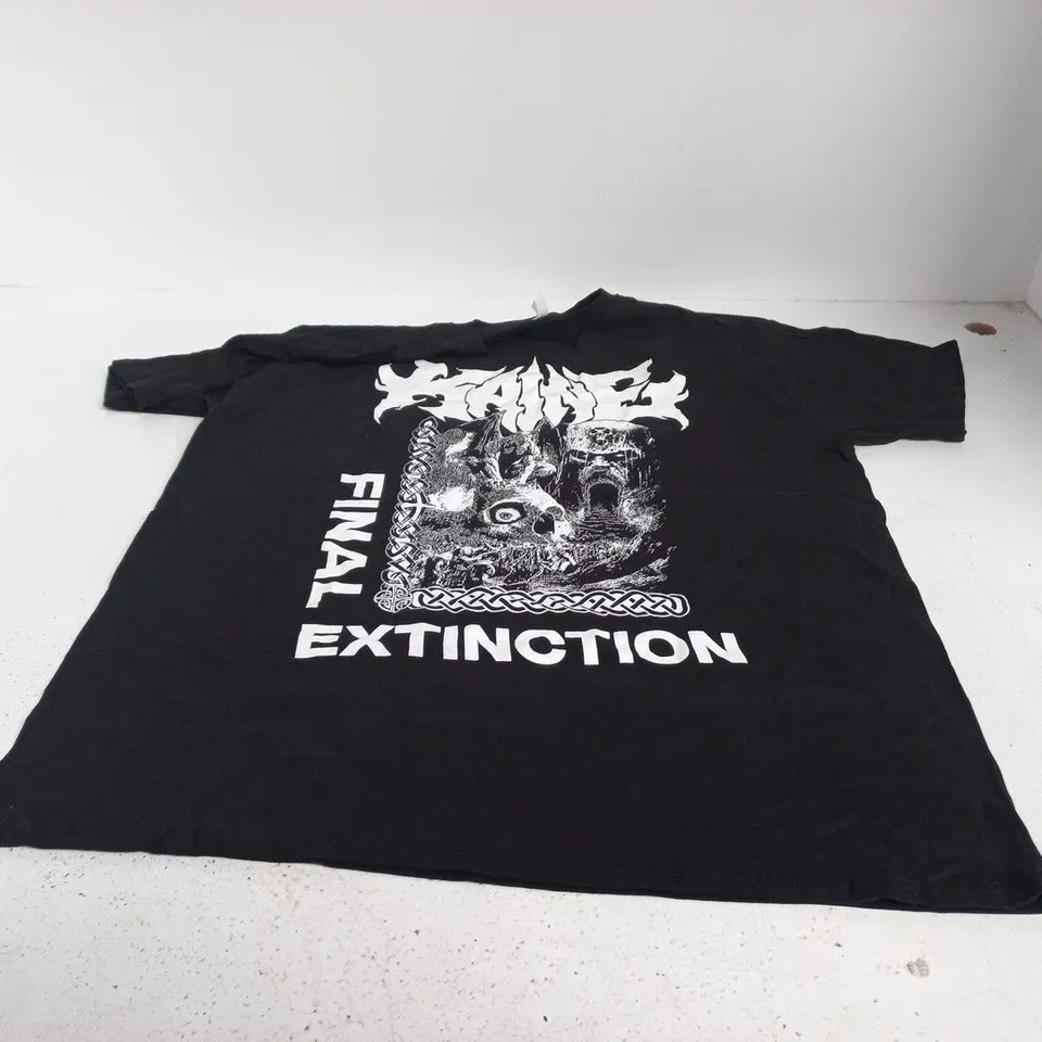 KAINE FINAL EXTINCTION BLACK BAND T SHIRT LARGE