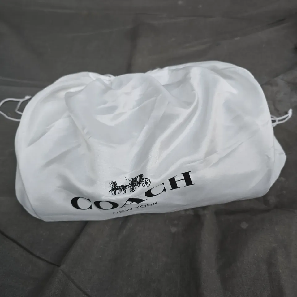 COACH BLACK LEATHER CROSSBODY BAG WITH SILVER HARDWARE