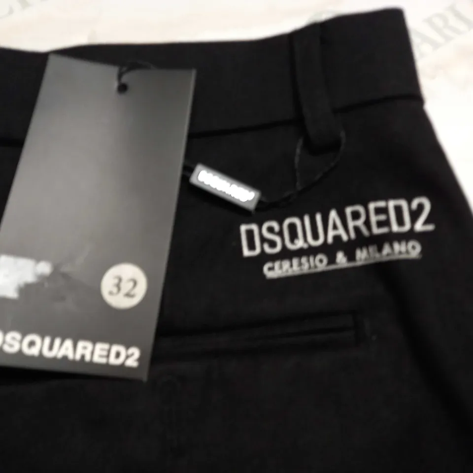 DSQUARED2 BLACK TROUSERS - 32