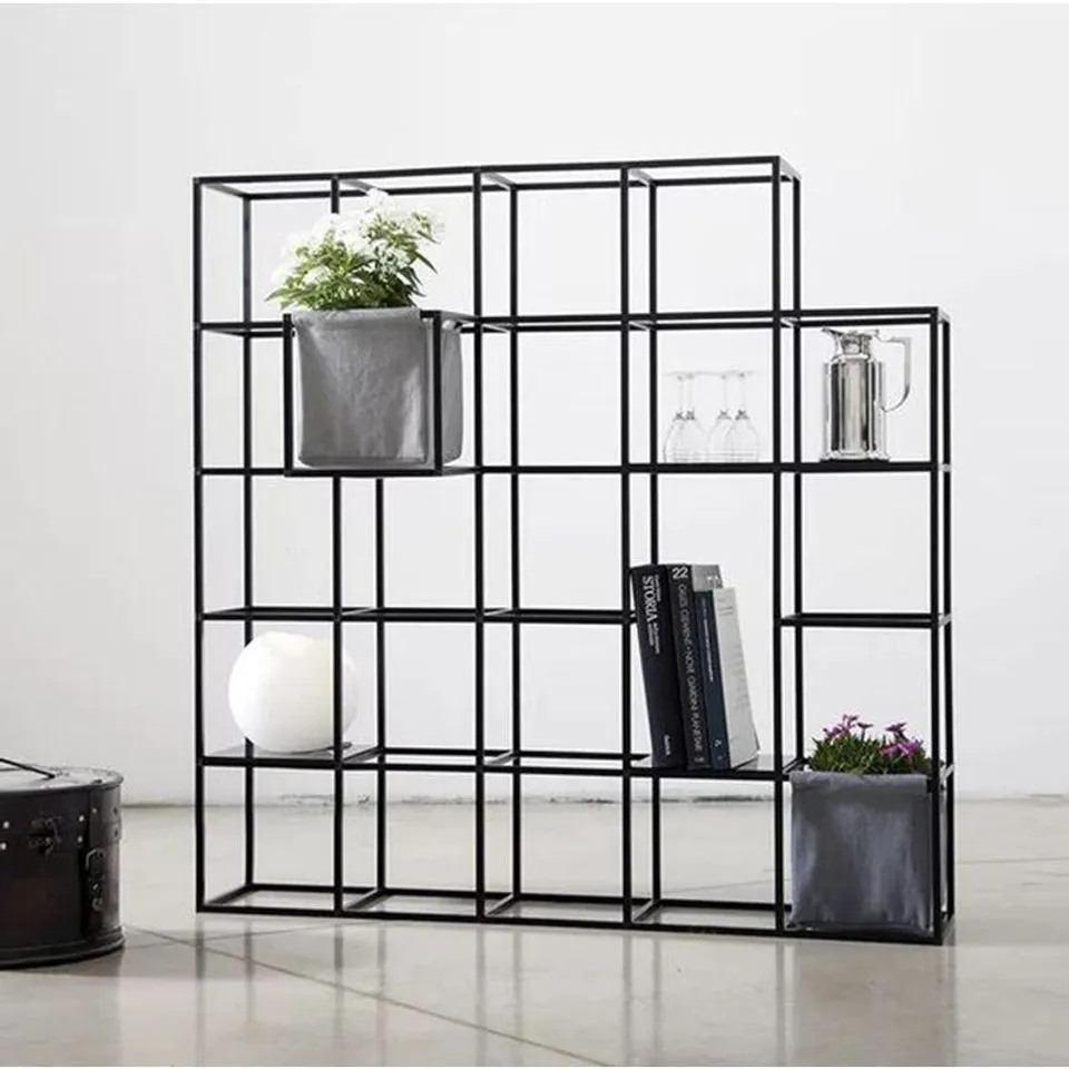 BOXED BLACK BOOKCASE 