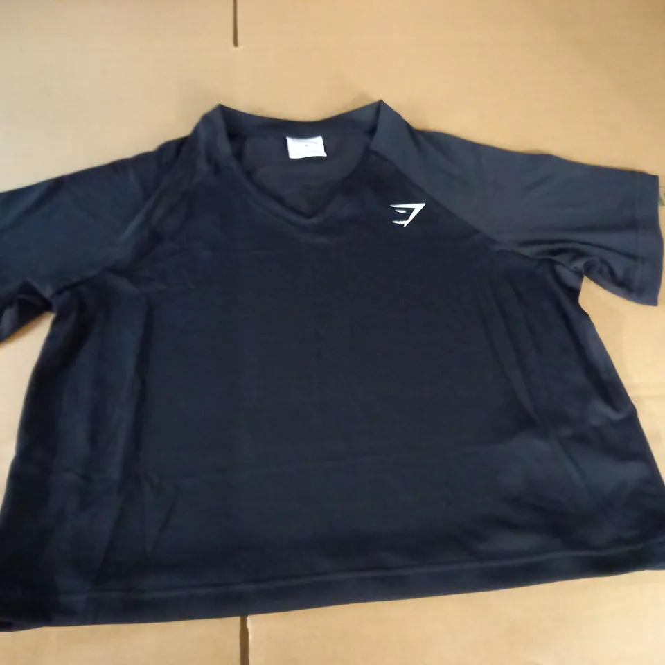 GYMSHARK BLACKS SPORTS TEE - M