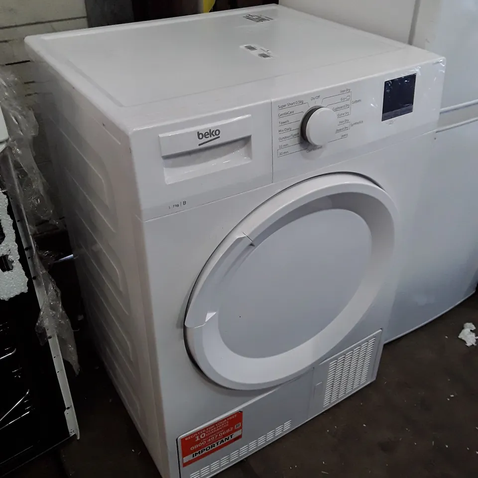 BEKO 7KG WHITE CONDENSER TUMBLE DRYER 