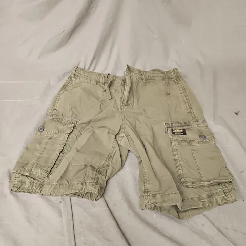 SUPERDRY UTILITY WEAR CARGO SHORTS IN GREEN SIZE 30W 