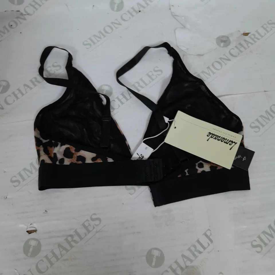 LEMONADE DOLLS LEOPARD MESH BRALETTE SIZE 32-34 A-D