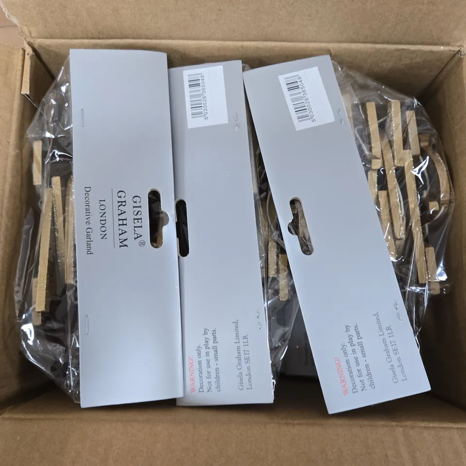 SET OF 6 GISELA GRAHAM LONDON DECORATIVE GARLANDS