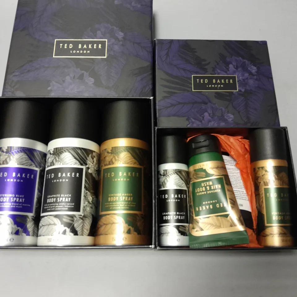 LOT OF 2 TED BAKER BODY SPRAY GIFT SETS 