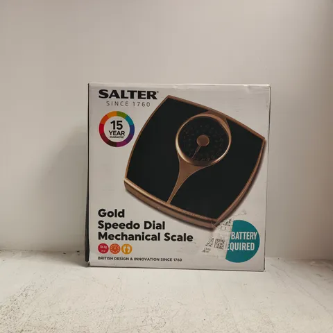 SALTER GOLD SPEEDO DIAL MECHANICAL SCALE – BOXED