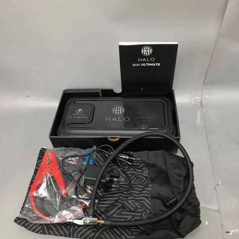 HALO BOLT ULTIMATE POWER BANK W/JUMP STARTER AIR COMPRESSOR & AC OUTLET