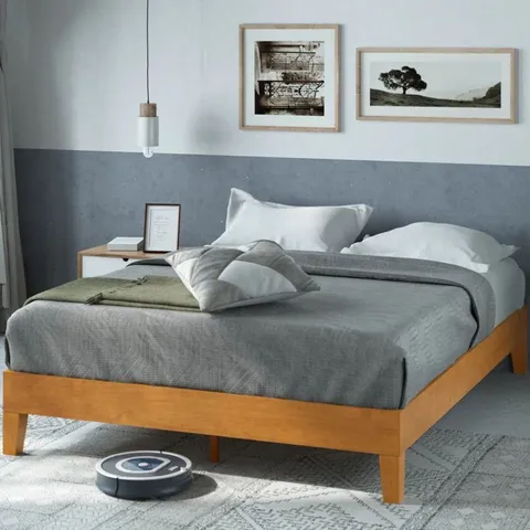 BOXED ELARA DELUXE SOLID WOOD BED FRAME