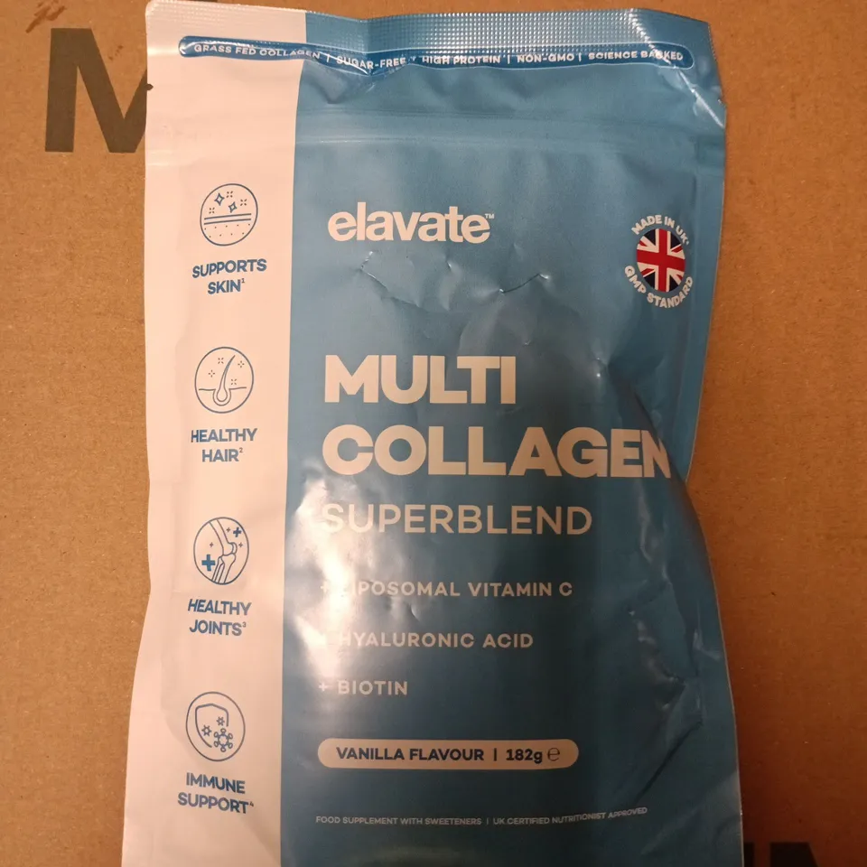 ELAVATE MULTI COLLAGEN SUPERBLEND POWDER – VANILLA FLAVOUR, 182G