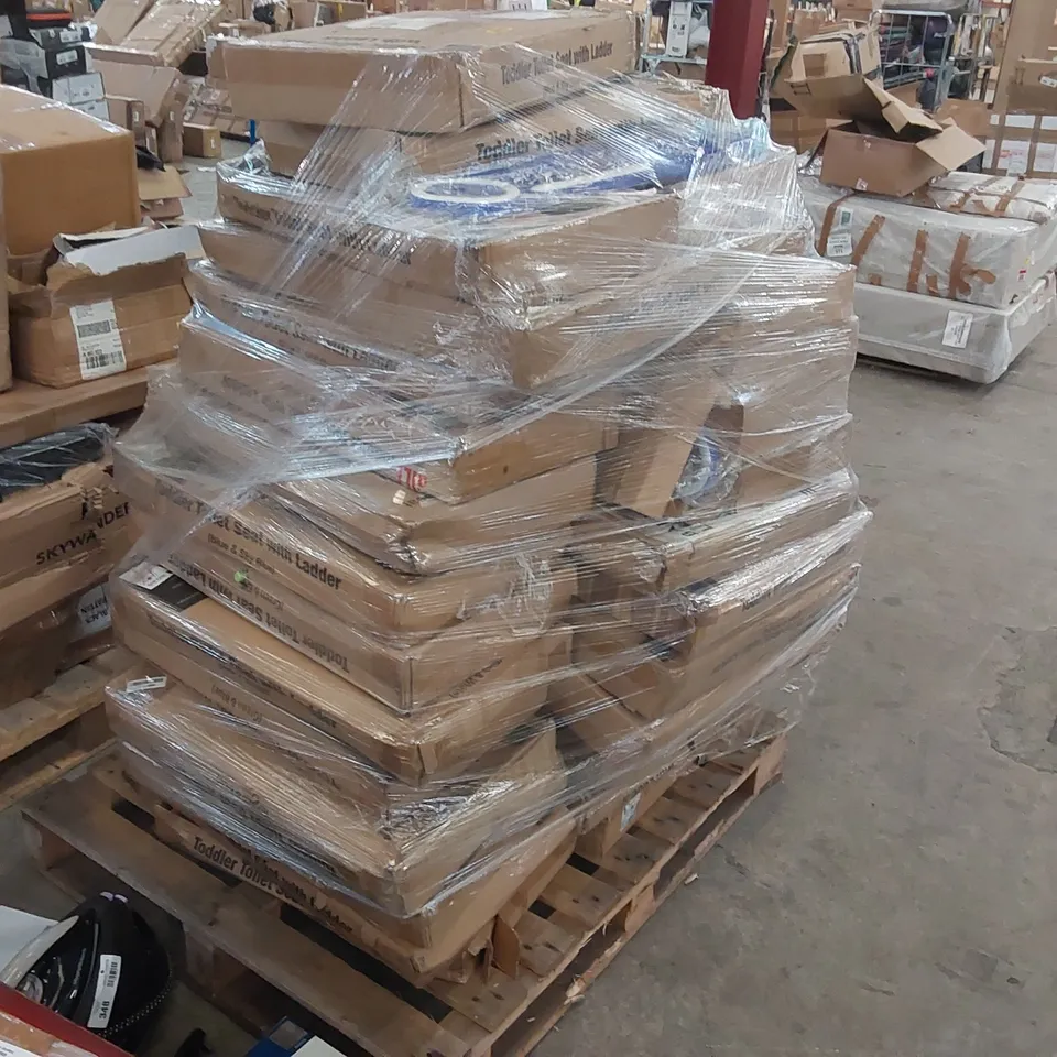 PALLET TO CONTAIN A LARGE QUANTITY OF ASSORTED TODDLER TOILET SEATS