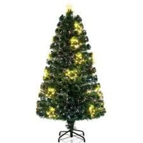 BOXED COSTWAY OPTICAL FIBER CHRISTMAS TREE PRE-LIT ARTIFICIAL XMAS TREE 