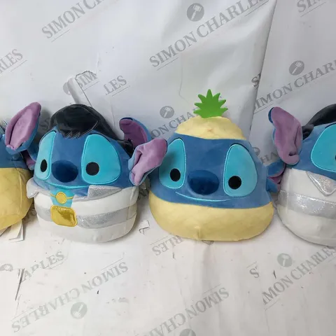FOUR ASSORTED DISNEY STITCH SQUISHMALLOWS