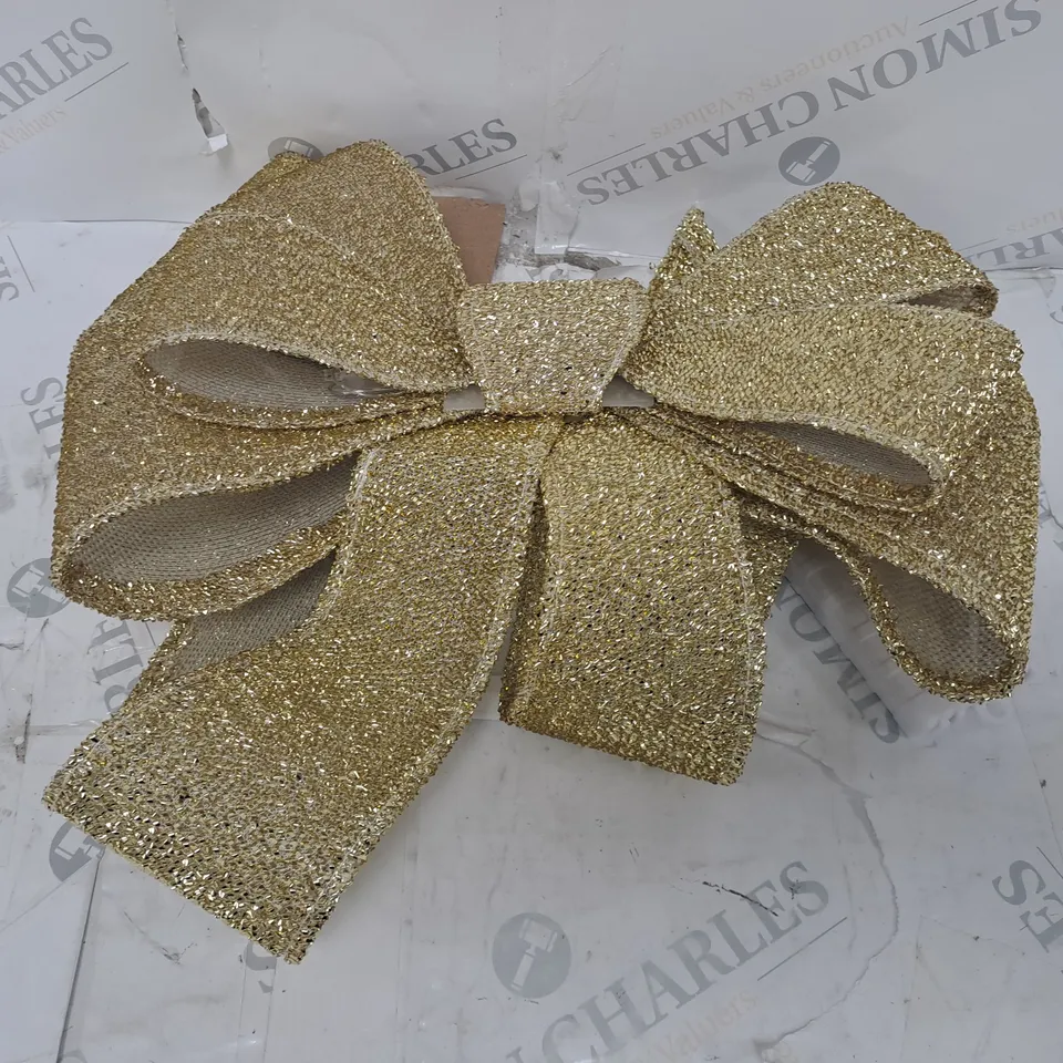 GOLD BATTERY OPERATED DOOR BOW  RRP £19.99