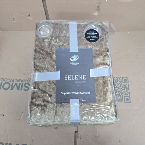 SELENE SUPERIOR VELVET CURTAINS - MOON STAR LONDON (PAIR)