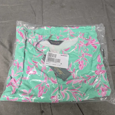 RUTH LANGSFORD FLORAL PRINT SHIRT - 2XL