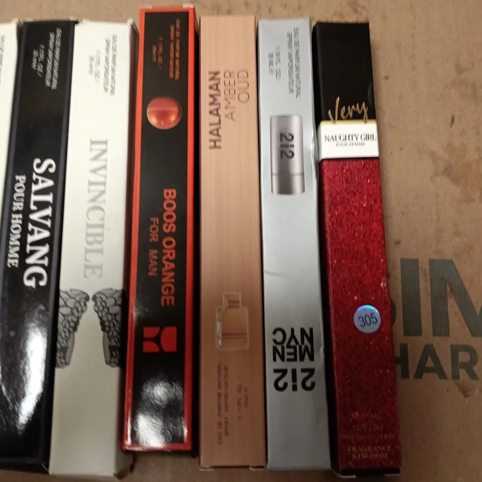 LOT OF 10 ASSORTED BOXED 35ML EAU DEPARFUMS TO INCLUDE VERY NAUGHTY GIRL AND BOSS ORANGE FOR MEN